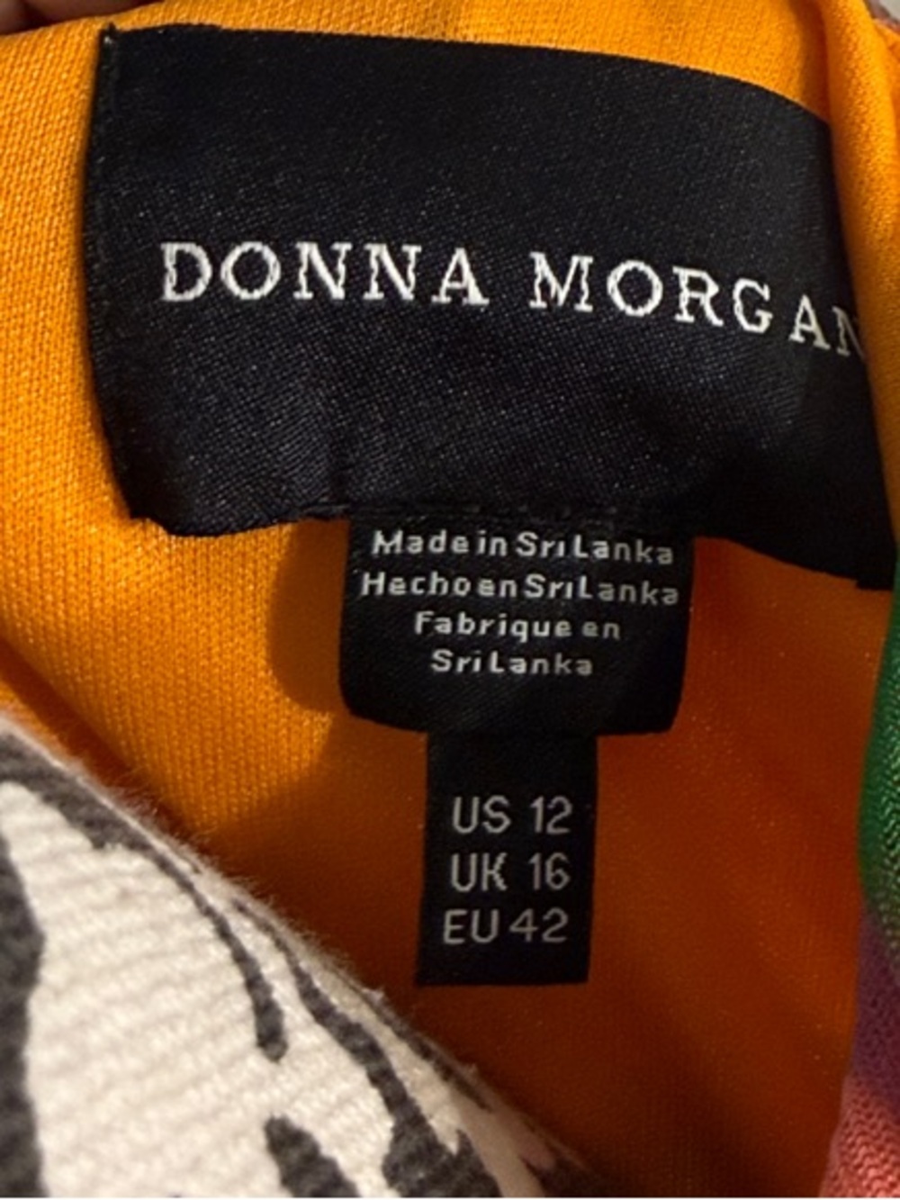 Donna Morgan Vibrant Orange Dress Top - Picture 7 of 7